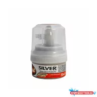   Cipõtisztító krém tégelyes 50 ml szivacsos Silver fekete