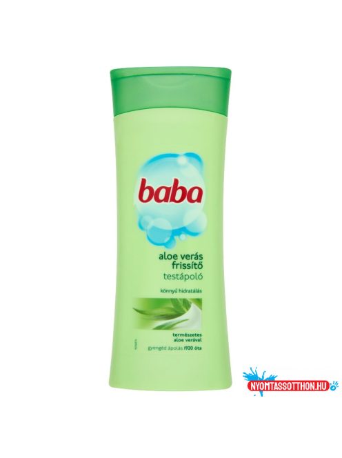 Testápoló 400 ml Baba aloe vera