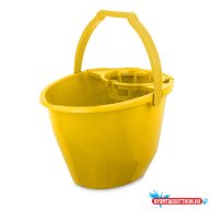   Felmosó vödör 11 literes ovális csavaró kosárral sárga Bonus_B105