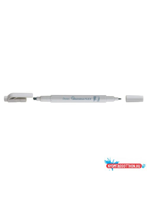 Szövegkiemelõ kétvégû 1/3,5mm, vágott és kúphegyû, Pentel pasztell szürke