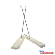 Mophuzat ollós mophoz pamut 100 cm zsebes fehér_RSR56