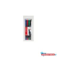   Alkoholos marker készlet 0,7mm, STABILO OHPen F, 4 különféle  szín