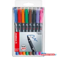   Alkoholos marker készlet 1mm, STABILO OHPen M, 8 különféle  szín