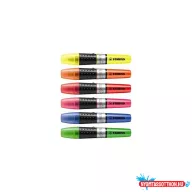   Szövegkiemelõ készlet 2-5mm, vágott hegyû STABILO Luminator, 6 különféle  szín