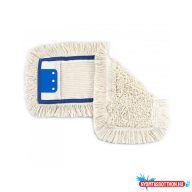   Felmosó mop pamut 40 cm műanyag füles 3 lyukú és zsebes fehér NZE046-3WP