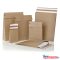 Csomagküldõ webshop tasak 162x229x40mm, erõs kraft papírból, E-green barna (db)