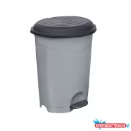 Szemetes kuka pedálos műanyag 12 literes szürke UP126
