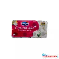   Toalettpapír 3 rétegű kistekercses 16 tekercs/csomag Premium Cotton Like Boni Perfex