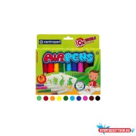   Filctoll fújós készlet Centropen AIRPENS 1539 Textile 10 különféle szín