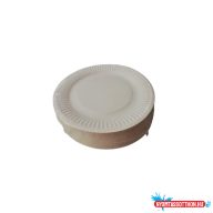 Lapostányér átmérõ 18 cm papír fehér 100 db/csomag