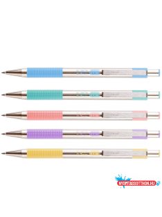   Golyóstoll 0,7mm, pasztell zöld test, Zebra F-301, írásszín kék