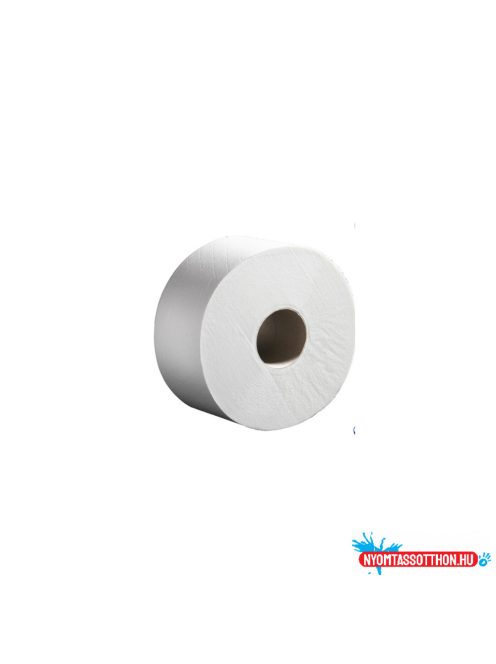 Toalettpapír 2 rétegű közületi átmérő: 19 cm 100 % cellulóz laponkénti adagolású 12 tekercs/karton hófehér
