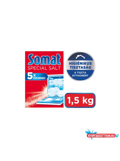 Mosogatógép regeneráló só 1,5 kg, Somat