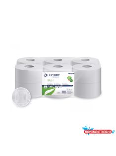   Toalettpapír 2 rétegû közületi átmérõ 19 cm fehér 12 tekercs/karton 19 J  EcoLucart_812200