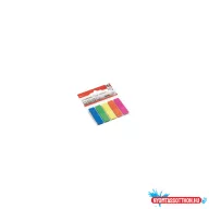   Jelölõcímke 12x44mm, 5x25lap mûanyag A-series kék zöld sárga rózsaszín narancssárga