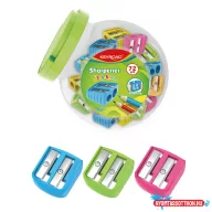   Hegyezõ 2 lyukú 72 db/display Keyroad Easy-sharp vegyes színek