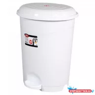 Szemetes kuka pedálos műanyag 12 literes fehér UP125