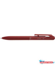   Golyóstoll nyomógombos 0,35mm, BXA107B-B Pentel CALME, írásszín piros