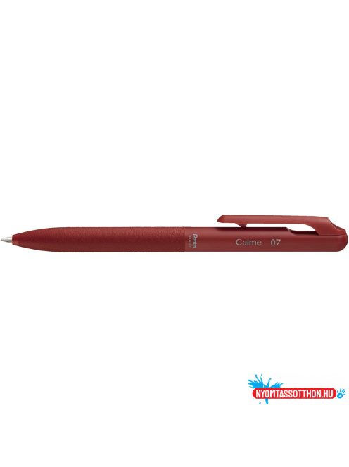 Golyóstoll nyomógombos 0,35mm, BXA107B-B Pentel CALME, írásszín piros