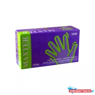 Gumikesztyű latex púderes L 100 db/doboz Maxter