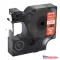 Utángyártott DYMO D1 45027 12mm x 7 m piros-fehér