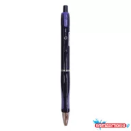   Golyóstoll nyomógombos Bluering(R) V5  fekete test gumírozott fogó, írásszín kék