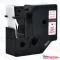 Utángyártott DYMO D1 45805 19mm x 7m fehér-piros #S0720850