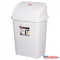 Szemetes kuka billenõ fedéllel mûanyag 50 literes fehér UP121