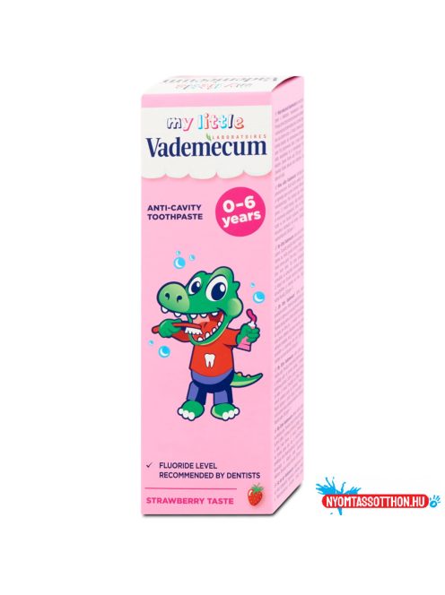 Fogkrém 50 ml gyermek Vademecum eper