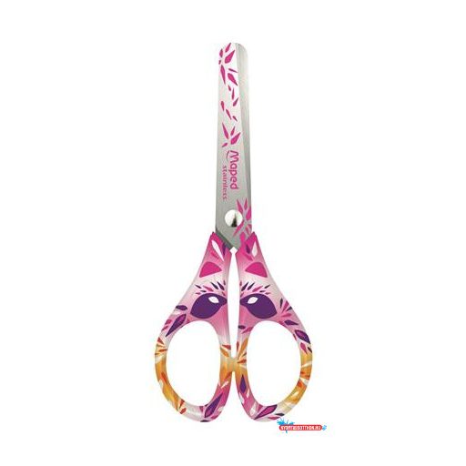 Olló, iskolai, 13 cm, MAPED "Mini Cute", vegyes színek