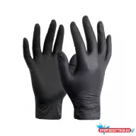  Gumikesztyű nitril púdermentes XL 100 db/doboz Maxter fekete