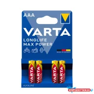   VARTA Longlife Max Power Alkáli Mikro Elem AAA B4 (4db/csomag)*