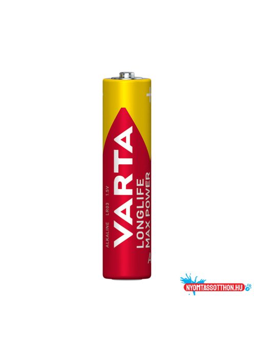 VARTA Longlife Max Power Alkáli Mikro Elem AAA B4 (4db/csomag)*