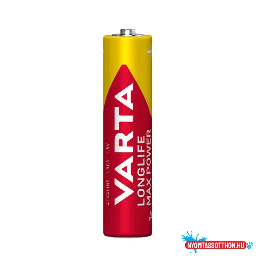 VARTA Longlife Max Power Alkáli Mikro Elem AAA B4 (4db/csomag)*