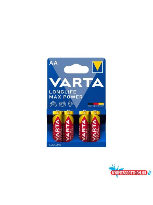 Elem AA ceruza LR06 Longlife max Power 4 db/csomag*, Varta