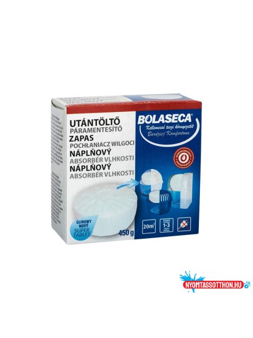 Páramentesítõ készülék Bolaseca + 1 db utántöltõ tabletta 450 g Top