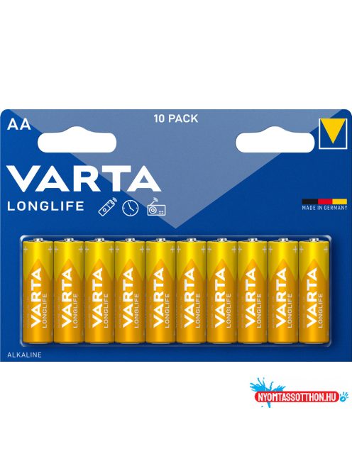 Elem AA ceruza LR06 Longlife 10 db/csomag, Varta