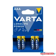 VARTA Longlife Power Alkáli Mikro Elem AAA B4 (4db/csomag)*