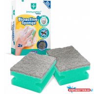   Mosogatószivacs 2 db/csomag antibakteriális cellulóz Bonus Immunetec_B693