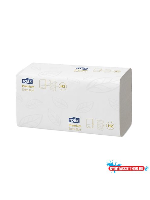 Kéztörlő 2 rétegű Interfold hajtogatású 100 lap/csomag 21 cs/karton Extra Soft Xpress® Multifold H2 Tork_100297 fehér