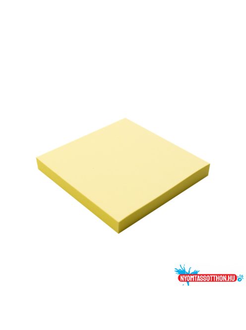 Jegyzettömb öntapadó, 76x76mm, 100lap, 12 tömb +12 tömb ajándék 3M 654 Post-It, sárga
