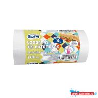 Nylon zacskó 25 x 35 cm 100 db/csomag uzsonnás