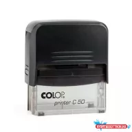   Bélyegző C50 Printer Colop átlátszó fekete ház/fekete párna