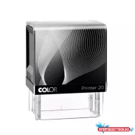   Bélyegző IQ20 Printer Line Colop átlátszó fekete ház/fekete párna