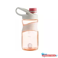   Palack, műanyag, markolattal, kupakos, 450 ml, Wabo, rózsaszín