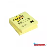   Jegyzettömb öntapadó, 76x76mm, 100lap, 3M 654 Post-It, sárga