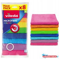   Mikroszálas törlőkendő 8 db/csomag Vileda Color 8 színű_F18597