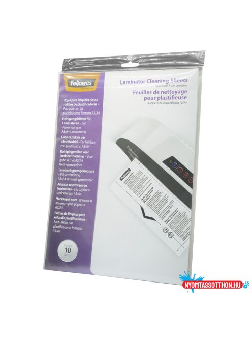 Hordozókarton és tisztítókarton lamináláshoz, A4, 10 db/csomag, Fellowes(R)