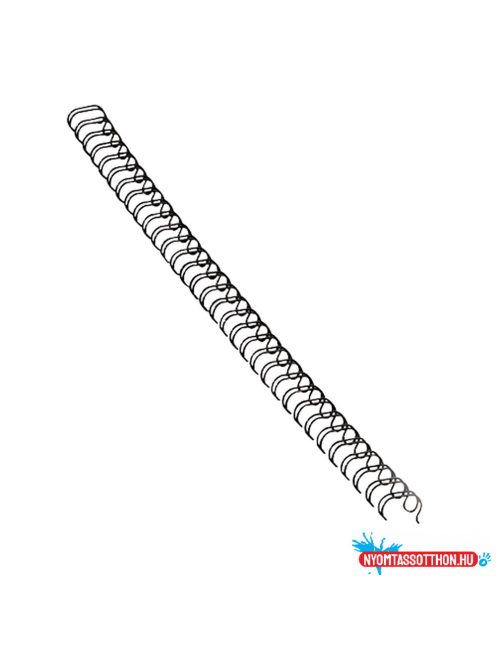 Fém spirál 3:1, 8mm, 36-50lap, Fellowes(R) 100 db/doboz, fekete