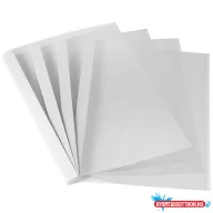   Hõkötõ borító, A4, 1,5mm, 170 g, 1-10lap, matt, Fellowes(R) Coverlight, 20 db/csomag, fehér
